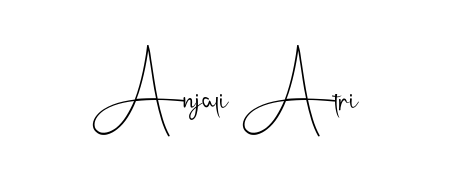 A stylish, flowing autograph style designed for name Anjali Atri using Andilay-7BmLP typography. Perfect for digital creative projects. Anjali Atri signature style 4 images and pictures png