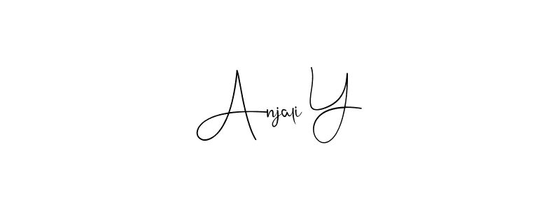 Design your own signature with our free online signature maker. With this signature software, you can create a handwritten (Andilay-7BmLP) signature for name Anjali Y. Anjali Y signature style 4 images and pictures png