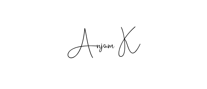 How to Draw Anjam K signature style? Andilay-7BmLP is a latest design signature styles for name Anjam K. Anjam K signature style 4 images and pictures png