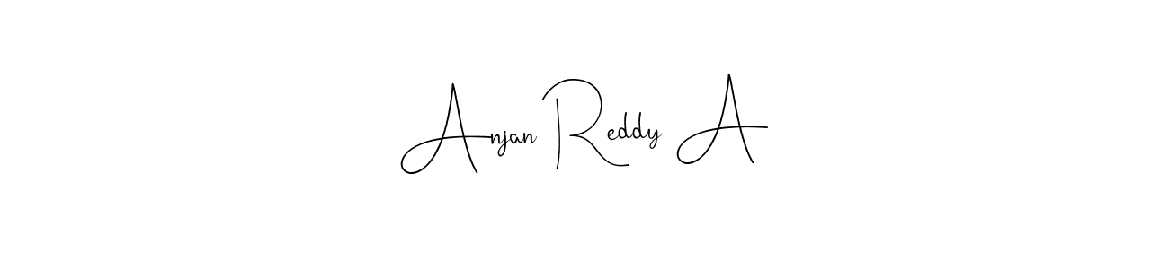 Also we have Anjan Reddy A name is the best signature style. Create professional handwritten signature collection using Andilay-7BmLP autograph style. Anjan Reddy A signature style 4 images and pictures png