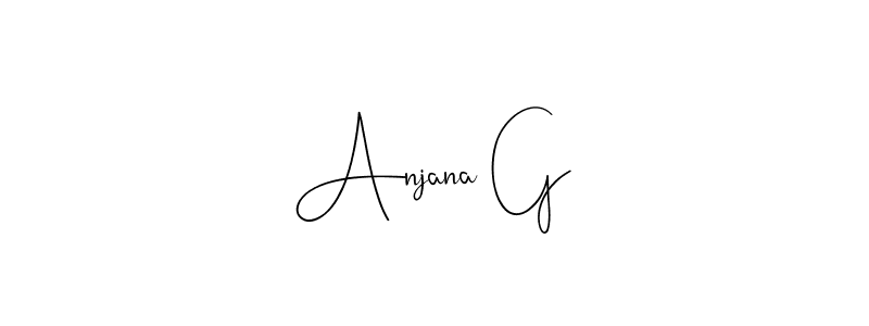 How to make Anjana G signature? Andilay-7BmLP is a professional autograph style. Create handwritten signature for Anjana G name. Anjana G signature style 4 images and pictures png