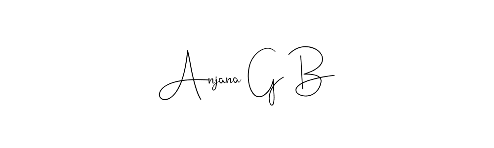 Make a short Anjana G B signature style. Manage your documents anywhere anytime using Andilay-7BmLP. Create and add eSignatures, submit forms, share and send files easily. Anjana G B signature style 4 images and pictures png