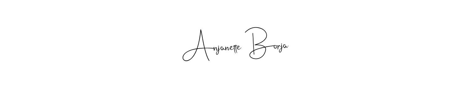 You can use this online signature creator to create a handwritten signature for the name Anjanette Borja. This is the best online autograph maker. Anjanette Borja signature style 4 images and pictures png