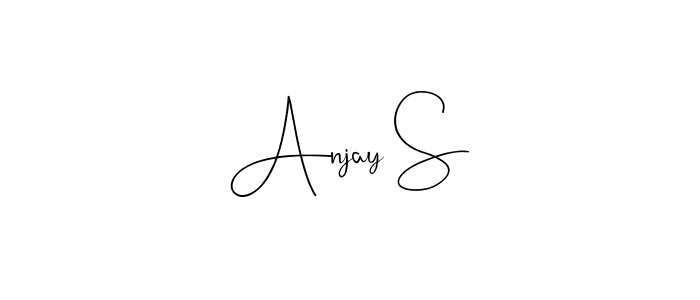 Make a beautiful signature design for name Anjay S. With this signature (Andilay-7BmLP) style, you can create a handwritten signature for free. Anjay S signature style 4 images and pictures png