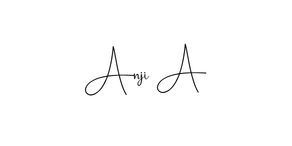 Create a beautiful signature design for name Anji A. With this signature (Andilay-7BmLP) fonts, you can make a handwritten signature for free. Anji A signature style 4 images and pictures png