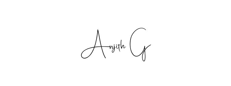 Make a beautiful signature design for name Anjith G. Use this online signature maker to create a handwritten signature for free. Anjith G signature style 4 images and pictures png