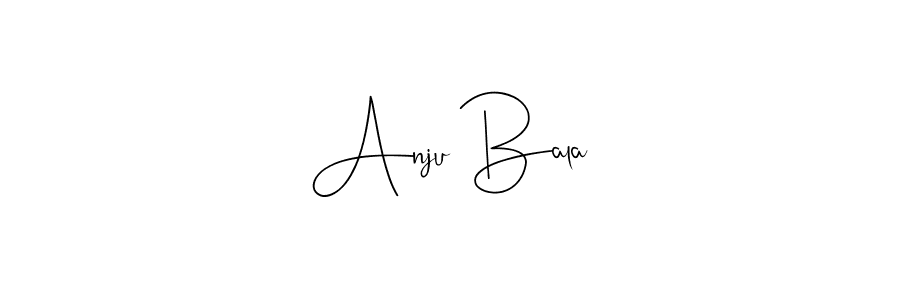 Design your own signature with our free online signature maker. With this signature software, you can create a handwritten (Andilay-7BmLP) signature for name Anju Bala. Anju Bala signature style 4 images and pictures png