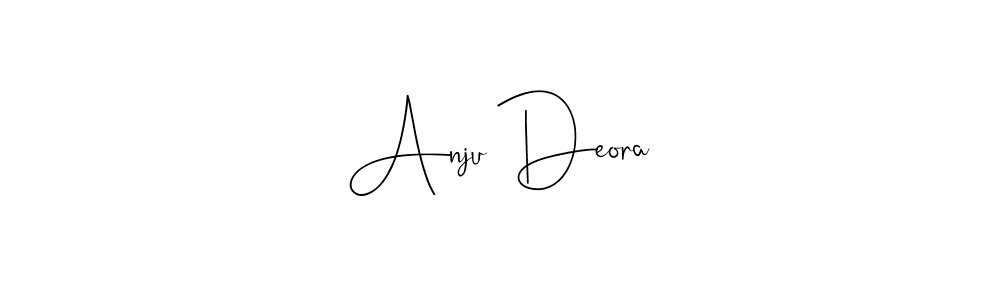 Make a beautiful signature design for name Anju Deora. Use this online signature maker to create a handwritten signature for free. Anju Deora signature style 4 images and pictures png