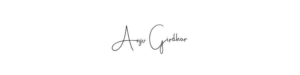 Make a short Anju Girdhar signature style. Manage your documents anywhere anytime using Andilay-7BmLP. Create and add eSignatures, submit forms, share and send files easily. Anju Girdhar signature style 4 images and pictures png