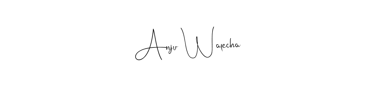 You can use this online signature creator to create a handwritten signature for the name Anju Walecha. This is the best online autograph maker. Anju Walecha signature style 4 images and pictures png