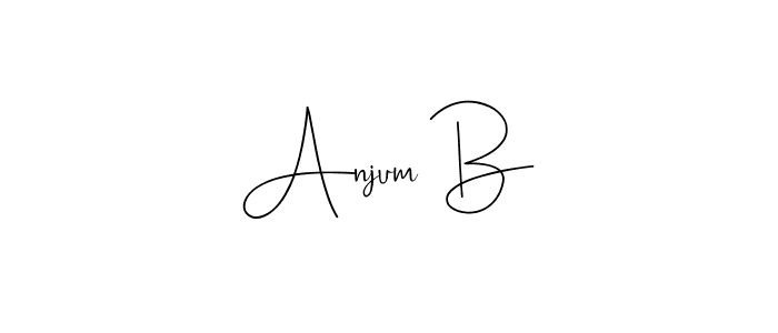 if you are searching for the best signature style for your name Anjum B. so please give up your signature search. here we have designed multiple signature styles  using Andilay-7BmLP. Anjum B signature style 4 images and pictures png