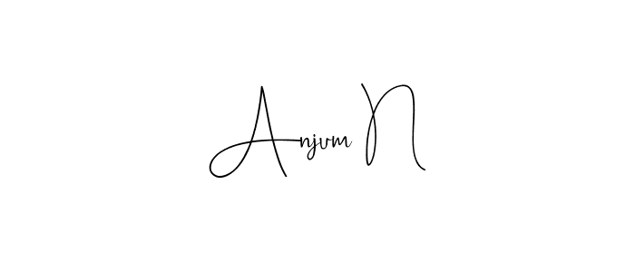 How to Draw Anjum N signature style? Andilay-7BmLP is a latest design signature styles for name Anjum N. Anjum N signature style 4 images and pictures png