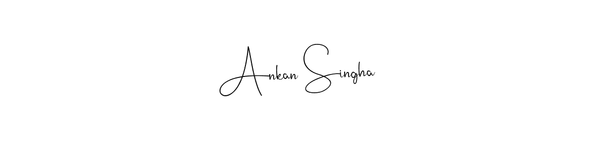 Ankan Singha stylish signature style. Best Handwritten Sign (Andilay-7BmLP) for my name. Handwritten Signature Collection Ideas for my name Ankan Singha. Ankan Singha signature style 4 images and pictures png