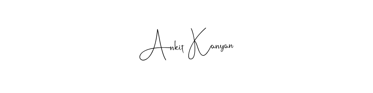 The best way (Andilay-7BmLP) to make a short signature is to pick only two or three words in your name. The name Ankit Kanyan include a total of six letters. For converting this name. Ankit Kanyan signature style 4 images and pictures png