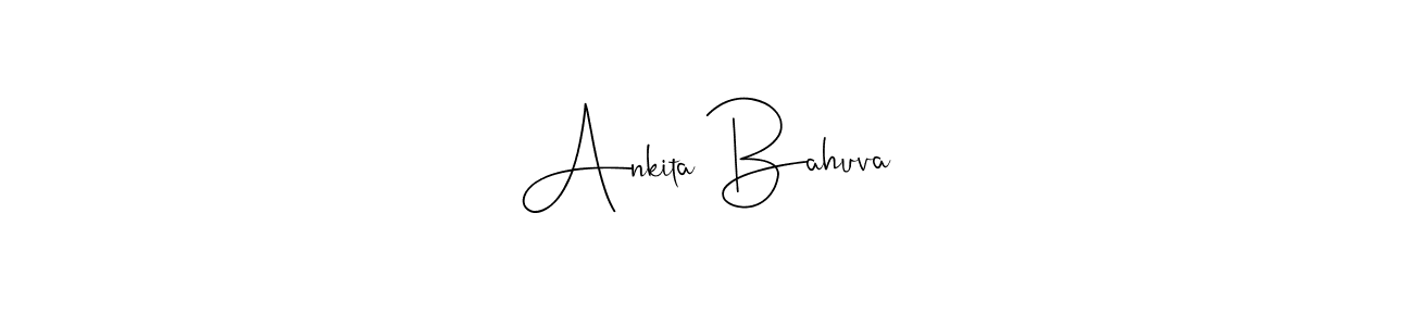 Once you've used our free online signature maker to create your best signature Andilay-7BmLP style, it's time to enjoy all of the benefits that Ankita Bahuva name signing documents. Ankita Bahuva signature style 4 images and pictures png