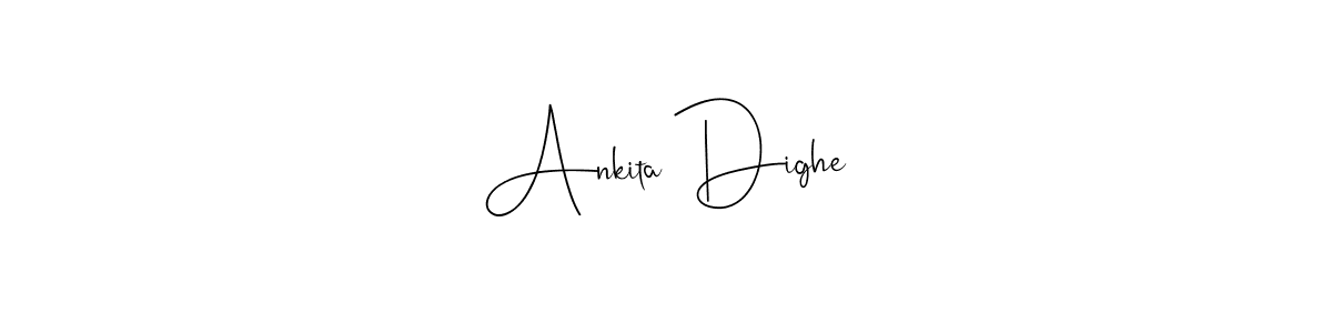 You can use this online signature creator to create a handwritten signature for the name Ankita Dighe. This is the best online autograph maker. Ankita Dighe signature style 4 images and pictures png