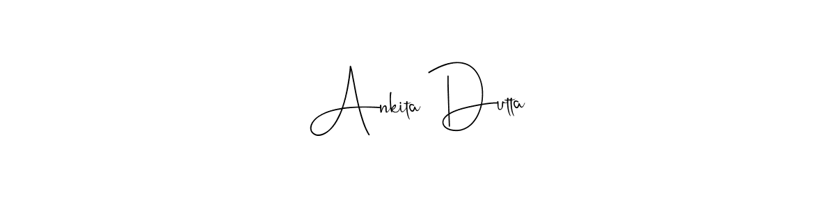 Create a beautiful signature design for name Ankita Dutta. With this signature (Andilay-7BmLP) fonts, you can make a handwritten signature for free. Ankita Dutta signature style 4 images and pictures png