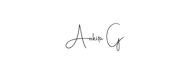 Make a beautiful signature design for name Ankita G. With this signature (Andilay-7BmLP) style, you can create a handwritten signature for free. Ankita G signature style 4 images and pictures png