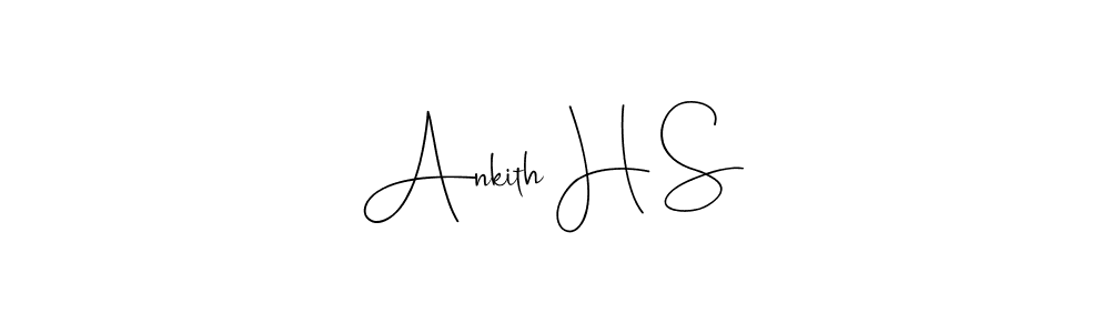 This is the best signature style for the Ankith H S name. Also you like these signature font (Andilay-7BmLP). Mix name signature. Ankith H S signature style 4 images and pictures png