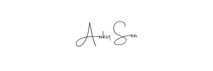 You can use this online signature creator to create a handwritten signature for the name Ankul Sen. This is the best online autograph maker. Ankul Sen signature style 4 images and pictures png