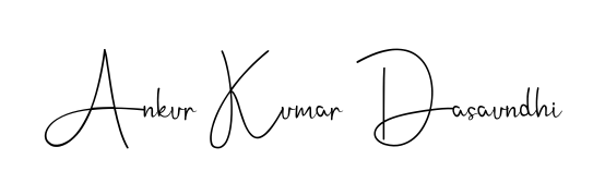 A classic penmanship look for Ankur Kumar Dasaundhi. The Andilay-7BmLP font brings timeless elegance and confidence to every signed document. Ankur Kumar Dasaundhi signature style 4 images and pictures png