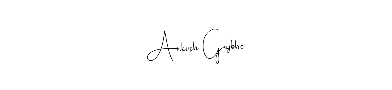 How to make Ankush Gajbhe name signature. Use Andilay-7BmLP style for creating short signs online. This is the latest handwritten sign. Ankush Gajbhe signature style 4 images and pictures png