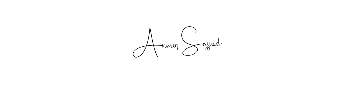 Make a beautiful signature design for name Anmol Sajjad. Use this online signature maker to create a handwritten signature for free. Anmol Sajjad signature style 4 images and pictures png