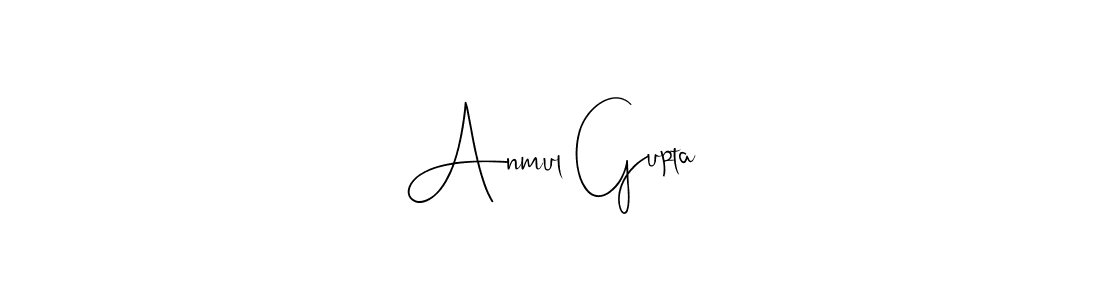 How to make Anmul Gupta signature? Andilay-7BmLP is a professional autograph style. Create handwritten signature for Anmul Gupta name. Anmul Gupta signature style 4 images and pictures png