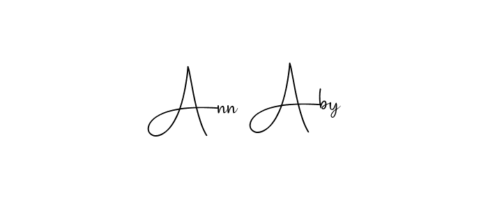 Create a beautiful signature design for name Ann Aby. With this signature (Andilay-7BmLP) fonts, you can make a handwritten signature for free. Ann Aby signature style 4 images and pictures png