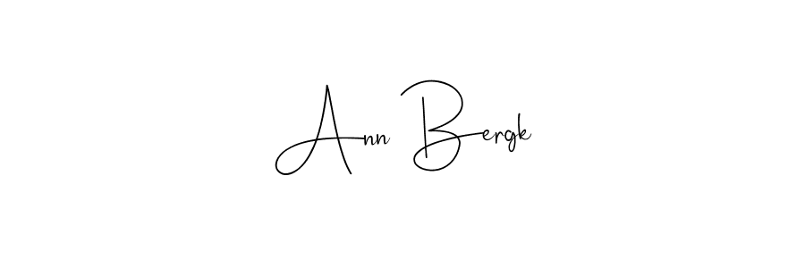 Design your own signature with our free online signature maker. With this signature software, you can create a handwritten (Andilay-7BmLP) signature for name Ann Bergk. Ann Bergk signature style 4 images and pictures png