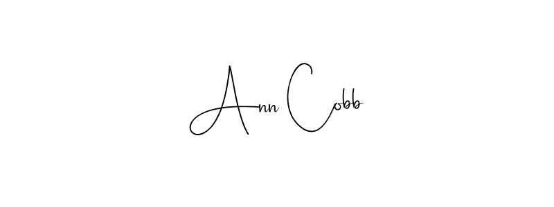 Design your own signature with our free online signature maker. With this signature software, you can create a handwritten (Andilay-7BmLP) signature for name Ann Cobb. Ann Cobb signature style 4 images and pictures png