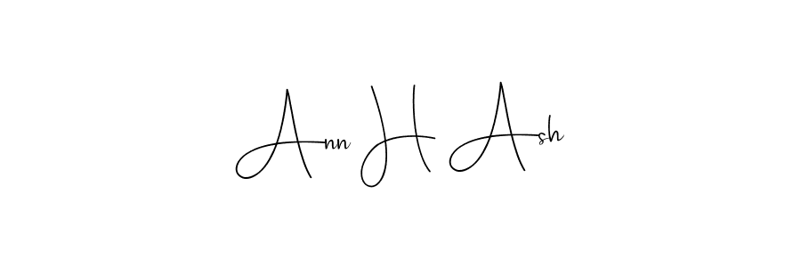 The best way (Andilay-7BmLP) to make a short signature is to pick only two or three words in your name. The name Ann H Ash include a total of six letters. For converting this name. Ann H Ash signature style 4 images and pictures png