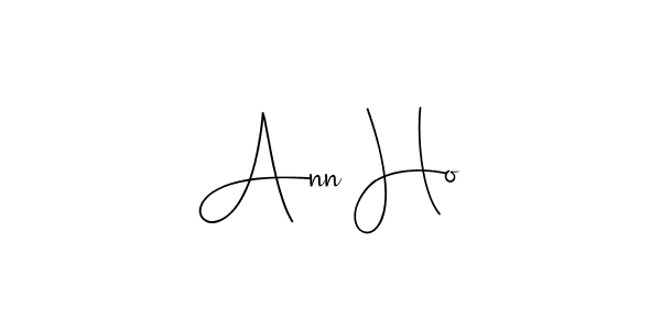Design your own signature with our free online signature maker. With this signature software, you can create a handwritten (Andilay-7BmLP) signature for name Ann Ho. Ann Ho signature style 4 images and pictures png