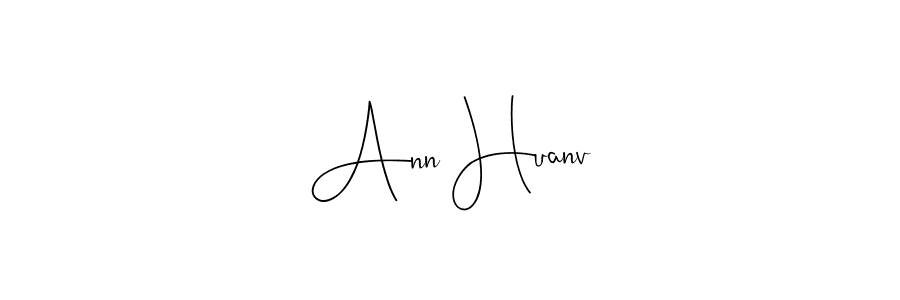 if you are searching for the best signature style for your name Ann Huanv. so please give up your signature search. here we have designed multiple signature styles  using Andilay-7BmLP. Ann Huanv signature style 4 images and pictures png
