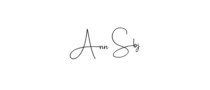 Design your own signature with our free online signature maker. With this signature software, you can create a handwritten (Andilay-7BmLP) signature for name Ann Sbj. Ann Sbj signature style 4 images and pictures png