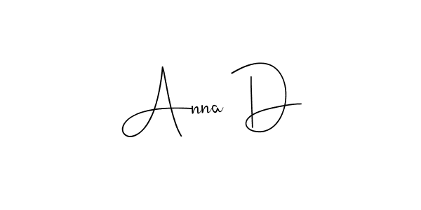 Andilay-7BmLP is a professional signature style that is perfect for those who want to add a touch of class to their signature. It is also a great choice for those who want to make their signature more unique. Get Anna D name to fancy signature for free. Anna D signature style 4 images and pictures png