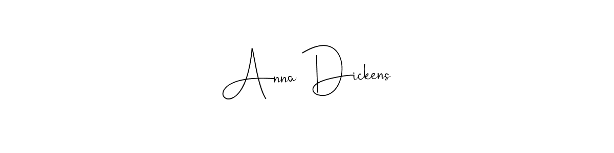 Design your own signature with our free online signature maker. With this signature software, you can create a handwritten (Andilay-7BmLP) signature for name Anna Dickens. Anna Dickens signature style 4 images and pictures png