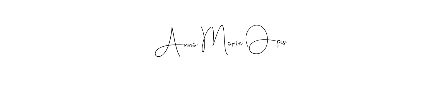 How to make Anna Marie Opis signature? Andilay-7BmLP is a professional autograph style. Create handwritten signature for Anna Marie Opis name. Anna Marie Opis signature style 4 images and pictures png