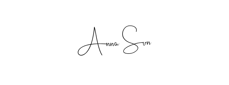 Make a beautiful signature design for name Anna Sun. Use this online signature maker to create a handwritten signature for free. Anna Sun signature style 4 images and pictures png