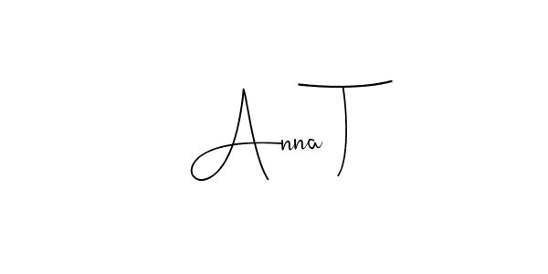 Andilay-7BmLP is a professional signature style that is perfect for those who want to add a touch of class to their signature. It is also a great choice for those who want to make their signature more unique. Get Anna T name to fancy signature for free. Anna T signature style 4 images and pictures png
