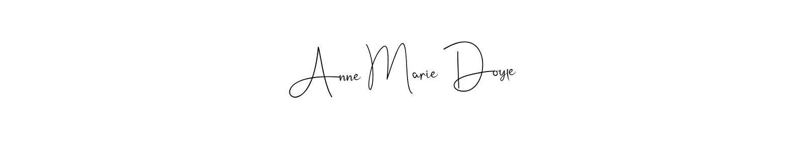 Make a beautiful signature design for name Anne Marie Doyle. With this signature (Andilay-7BmLP) style, you can create a handwritten signature for free. Anne Marie Doyle signature style 4 images and pictures png