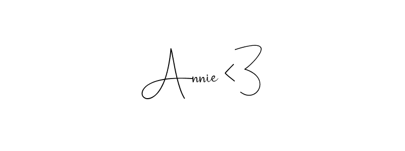 Once you've used our free online signature maker to create your best signature Andilay-7BmLP style, it's time to enjoy all of the benefits that Annie <3 name signing documents. Annie <3 signature style 4 images and pictures png
