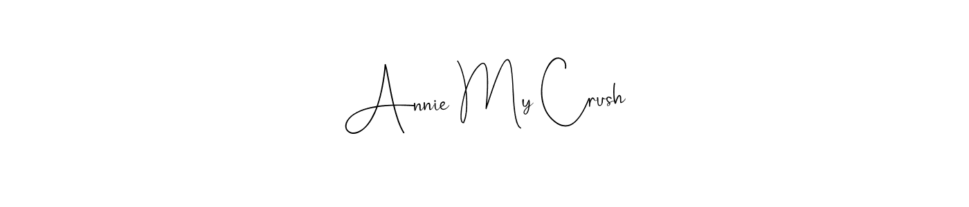 Use a signature maker to create a handwritten signature online. With this signature software, you can design (Andilay-7BmLP) your own signature for name Annie My Crush. Annie My Crush signature style 4 images and pictures png