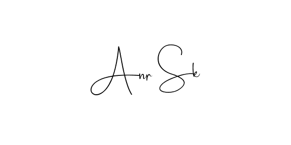 Anr Sk stylish signature style. Best Handwritten Sign (Andilay-7BmLP) for my name. Handwritten Signature Collection Ideas for my name Anr Sk. Anr Sk signature style 4 images and pictures png