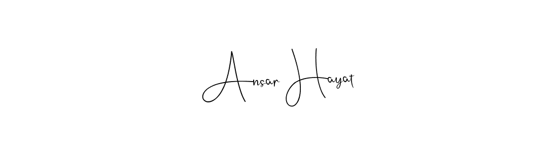 The best way (Andilay-7BmLP) to make a short signature is to pick only two or three words in your name. The name Ansar Hayat include a total of six letters. For converting this name. Ansar Hayat signature style 4 images and pictures png