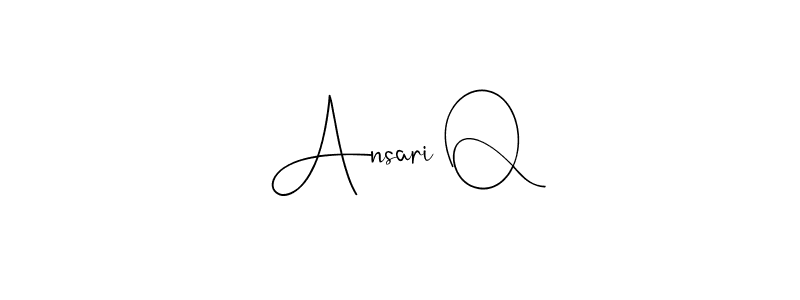 Andilay-7BmLP is a professional signature style that is perfect for those who want to add a touch of class to their signature. It is also a great choice for those who want to make their signature more unique. Get Ansari Q name to fancy signature for free. Ansari Q signature style 4 images and pictures png
