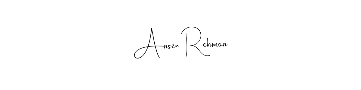 How to Draw Anser Rehman signature style? Andilay-7BmLP is a latest design signature styles for name Anser Rehman. Anser Rehman signature style 4 images and pictures png