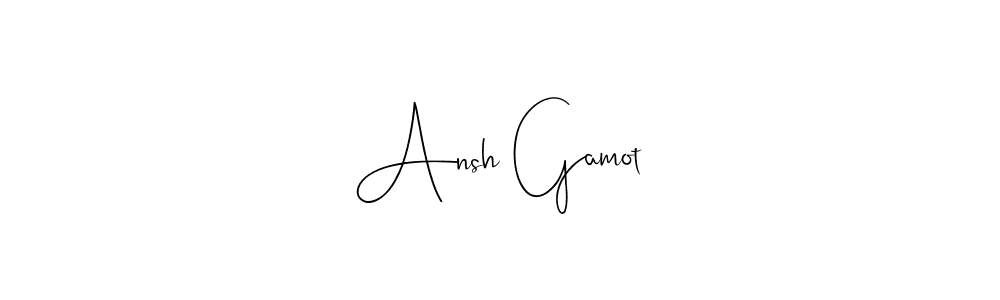 It looks lik you need a new signature style for name Ansh Gamot. Design unique handwritten (Andilay-7BmLP) signature with our free signature maker in just a few clicks. Ansh Gamot signature style 4 images and pictures png