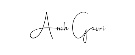 Explore multiple handwriting variations for Ansh Gauri including this stunning Andilay-7BmLP design. Free to use across all platforms. Ansh Gauri signature style 4 images and pictures png