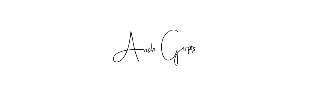 How to make Ansh Gupts signature? Andilay-7BmLP is a professional autograph style. Create handwritten signature for Ansh Gupts name. Ansh Gupts signature style 4 images and pictures png